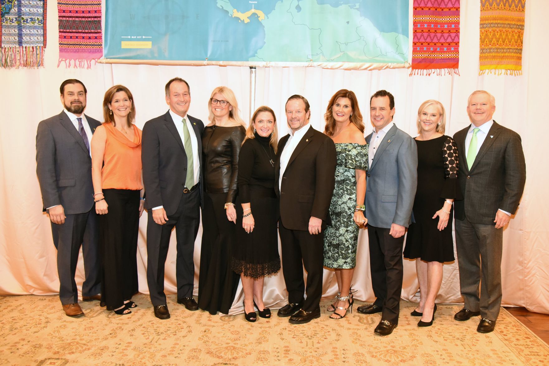 Rich and Julie Ledbetter, Ted Briscoe, Kim Cella, Julie and Rusty Keeley, Debra and Tim Niemann, Brigette and Tom McMillin